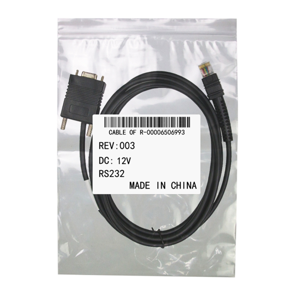 12V RS232 Zebra barcode scanner cable for Zebra DS3608/DS3678/LI3608/LI3678 barcode scanner cable