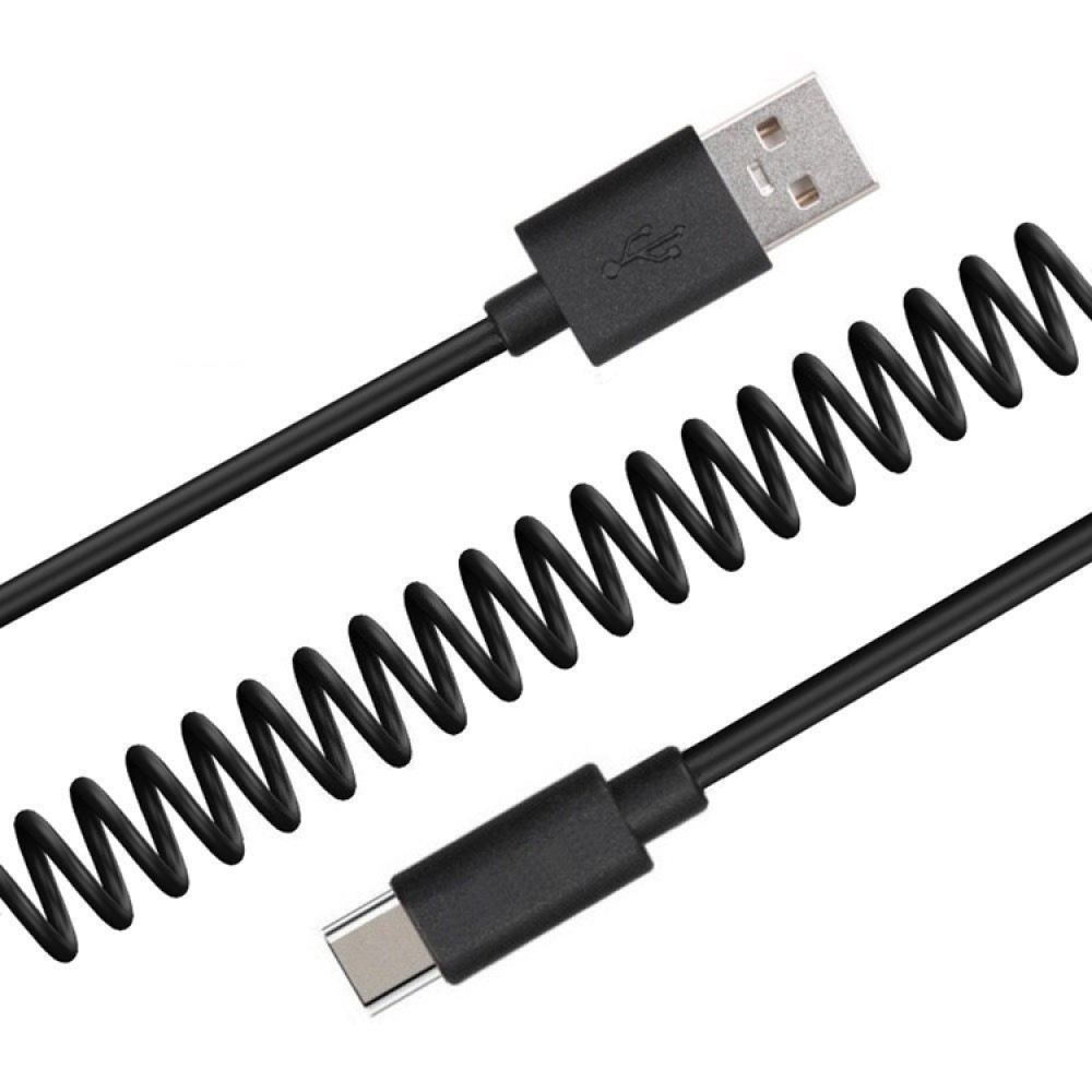 USB2.0 to type c Spiral cable