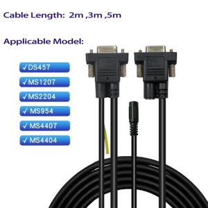 RS232 DC barcode scanner cable for Symbol Moto DS457 MS4407 MS1207 MS954 MS2204 MS4404 barcode scanner cable